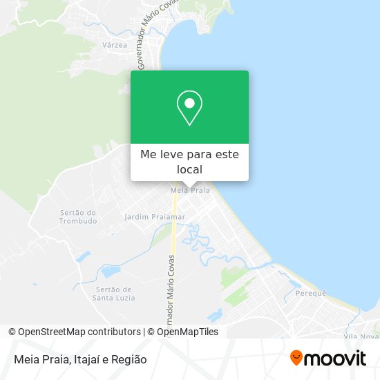 Meia Praia mapa