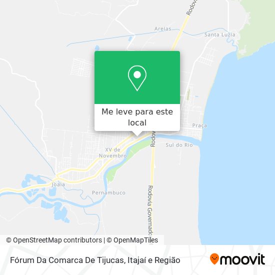 Fórum Da Comarca De Tijucas mapa