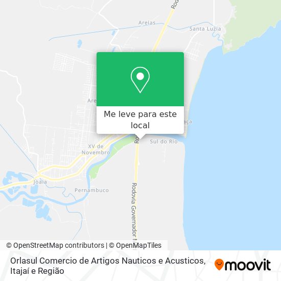 Orlasul Comercio de Artigos Nauticos e Acusticos mapa