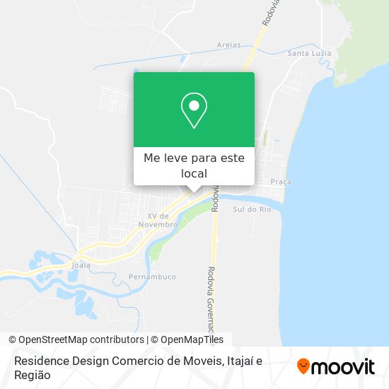 Residence Design Comercio de Moveis mapa