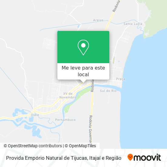 Provida Empório Natural de Tijucas mapa