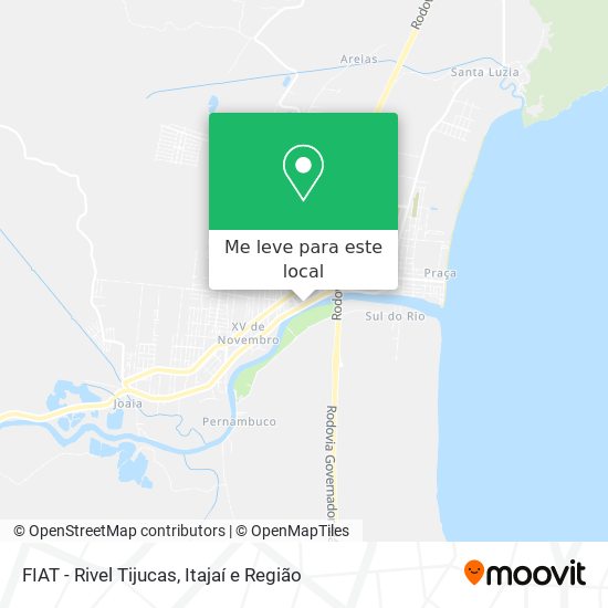 FIAT - Rivel Tijucas mapa