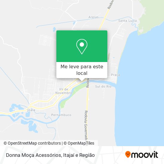 Donna Moça Acessórios mapa