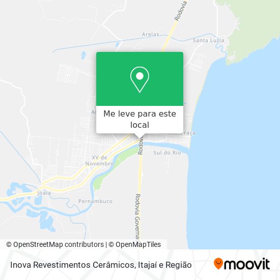 Inova Revestimentos Cerâmicos mapa