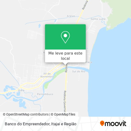 Banco do Empreendedor mapa