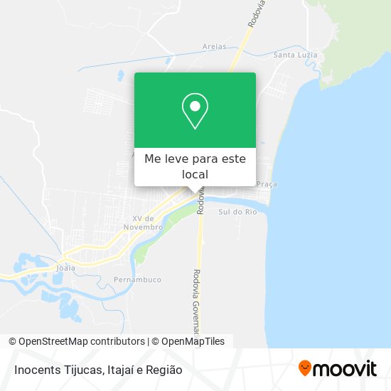 Inocents Tijucas mapa