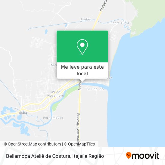 Bellamoça Ateliê de Costura mapa