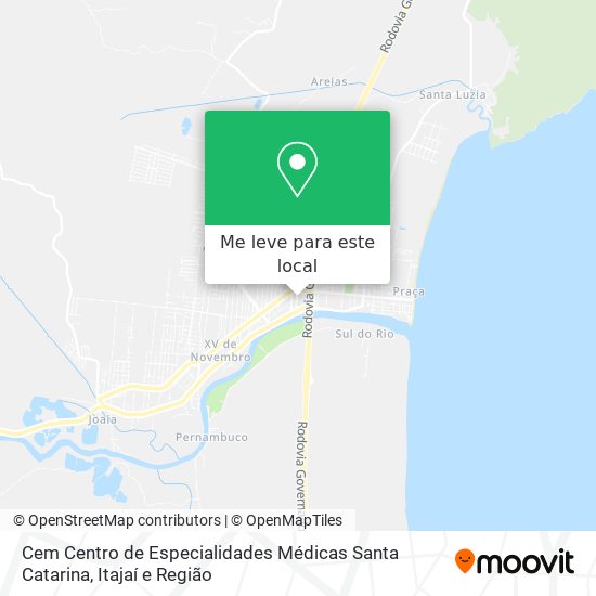 Cem Centro de Especialidades Médicas Santa Catarina mapa