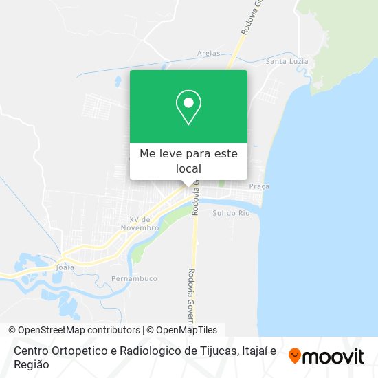 Centro Ortopetico e Radiologico de Tijucas mapa