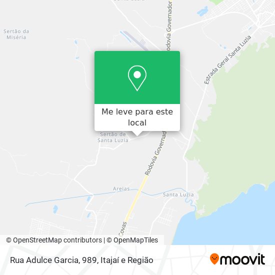 Rua Adulce Garcia, 989 mapa
