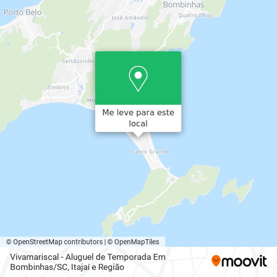 Vivamariscal - Aluguel de Temporada Em Bombinhas / SC mapa