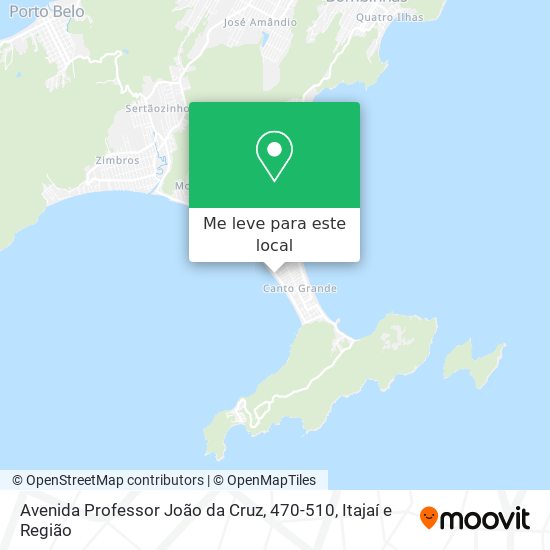 Avenida Professor João da Cruz, 470-510 mapa