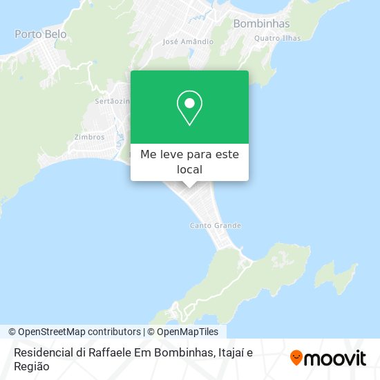 Residencial di Raffaele Em Bombinhas mapa