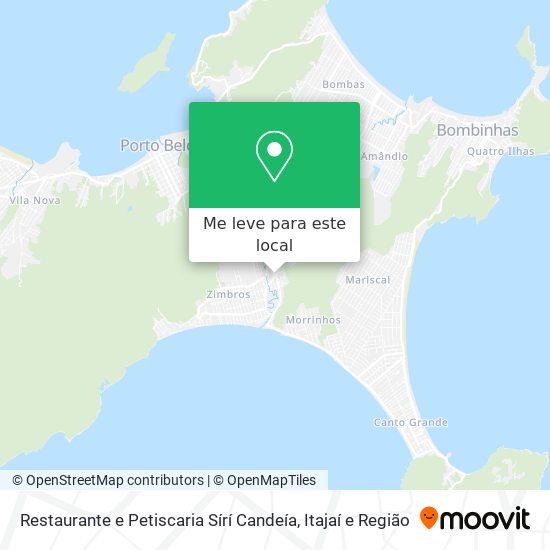 Restaurante e Petiscaria Sírí Candeía mapa