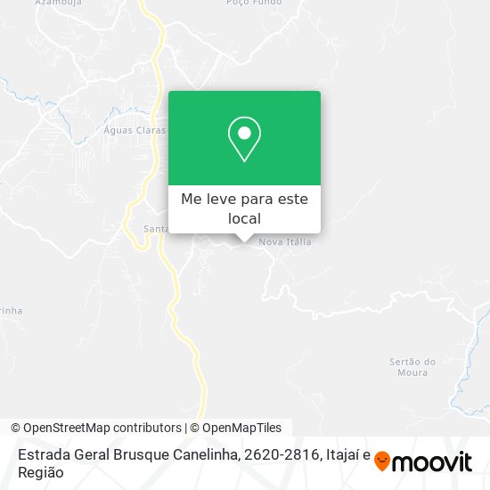 Estrada Geral Brusque Canelinha, 2620-2816 mapa
