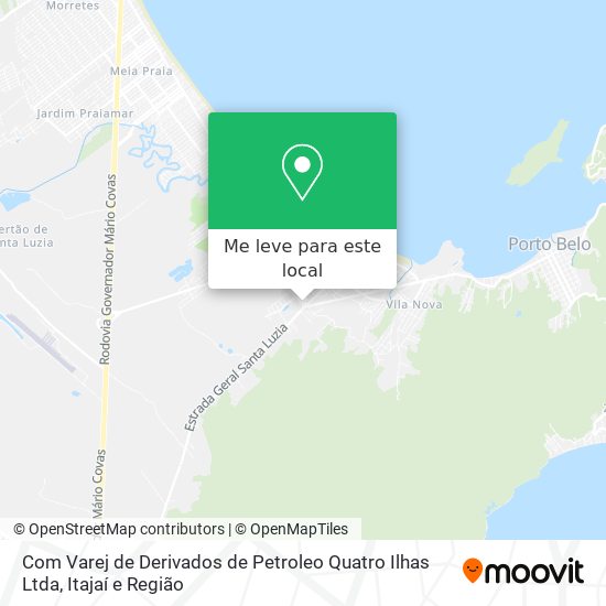 Com Varej de Derivados de Petroleo Quatro Ilhas Ltda mapa