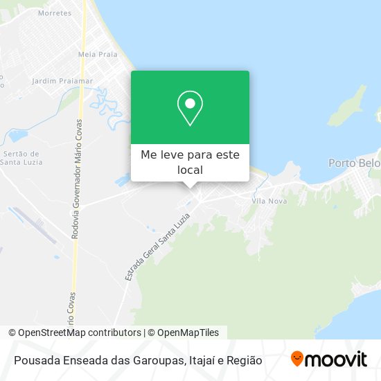 Pousada Enseada das Garoupas mapa