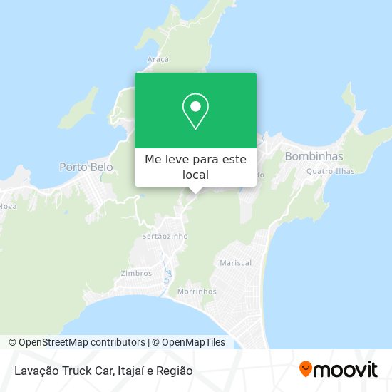Lavação Truck Car mapa