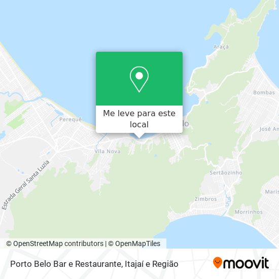 Porto Belo Bar e Restaurante mapa