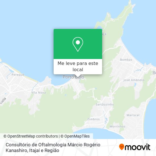 Consultório de Oftalmología Márcio Rogério Kanashiro mapa