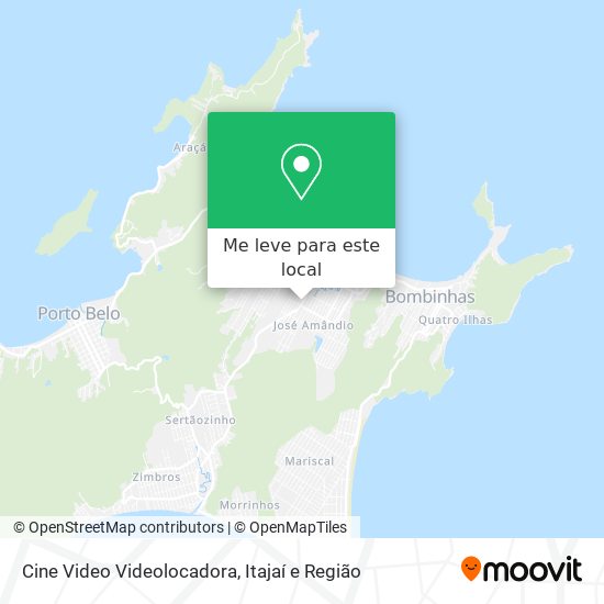 Cine Video Videolocadora mapa