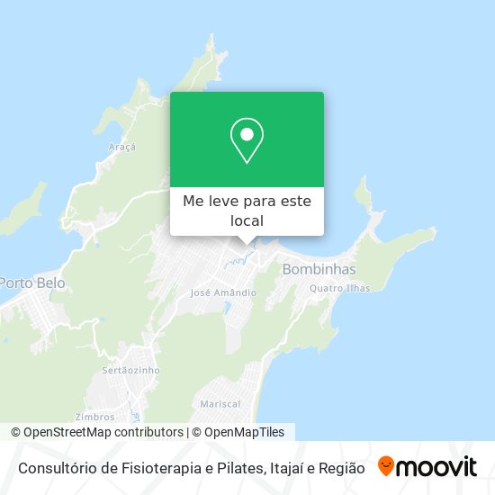 Consultório de Fisioterapia e Pilates mapa