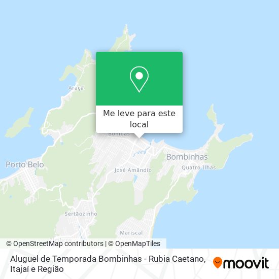Aluguel de Temporada Bombinhas - Rubia Caetano mapa