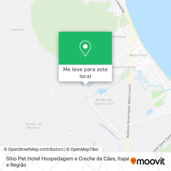 Sítio Pet Hotel Hospedagem e Creche de Cães mapa