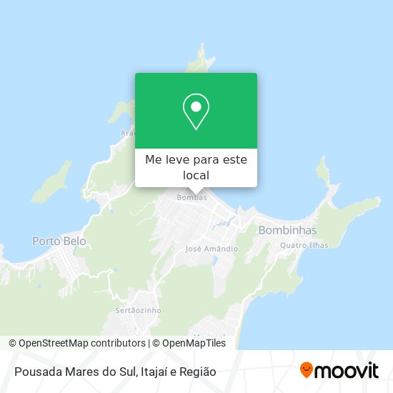 Pousada Mares do Sul mapa