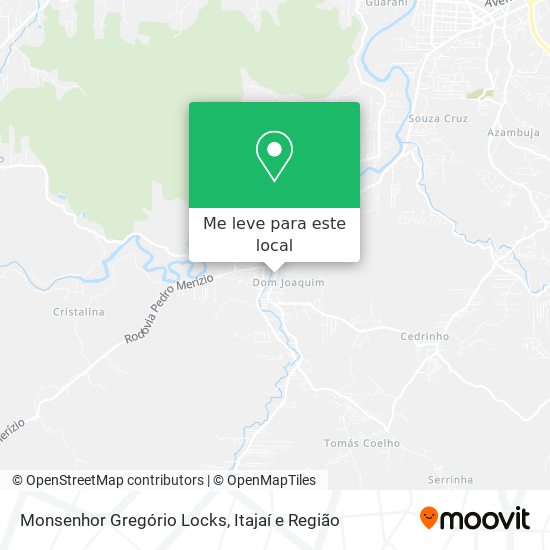 Monsenhor Gregório Locks mapa