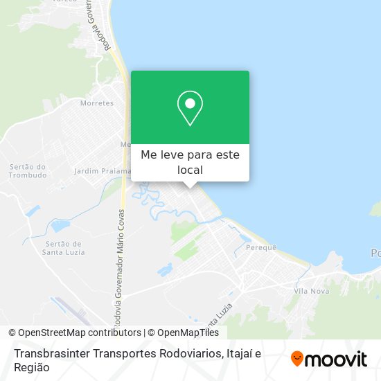 Transbrasinter Transportes Rodoviarios mapa