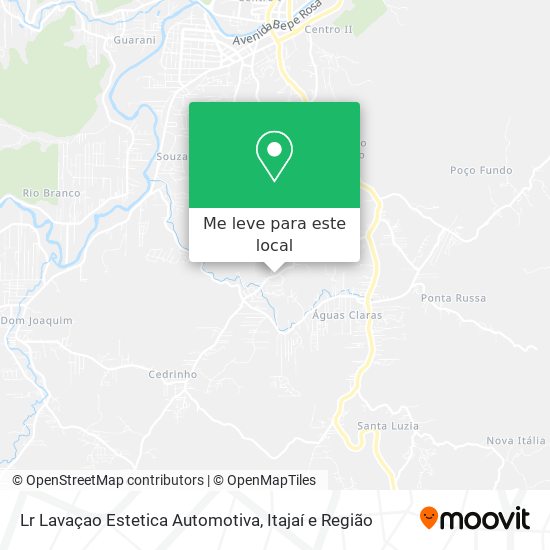 Lr Lavaçao Estetica Automotiva mapa