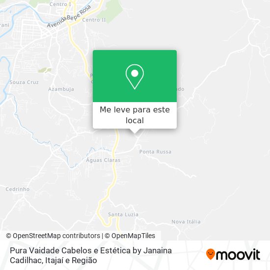 Pura Vaidade Cabelos e Estética by Janaina Cadilhac mapa