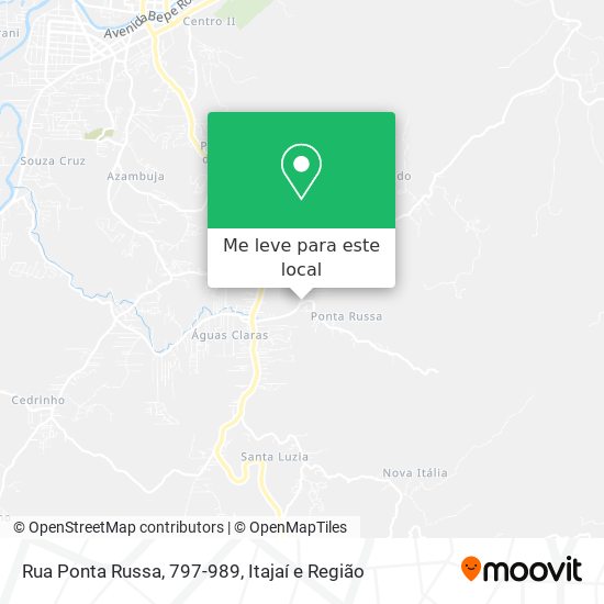 Rua Ponta Russa, 797-989 mapa