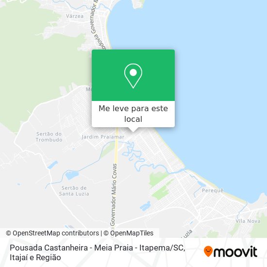 Pousada Castanheira - Meia Praia - Itapema / SC mapa