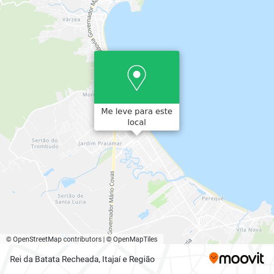 Rei da Batata Recheada mapa