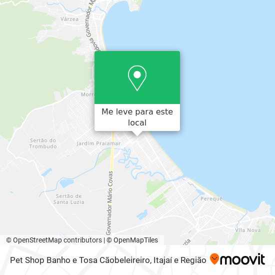 Pet Shop Banho e Tosa Cãobeleireiro mapa