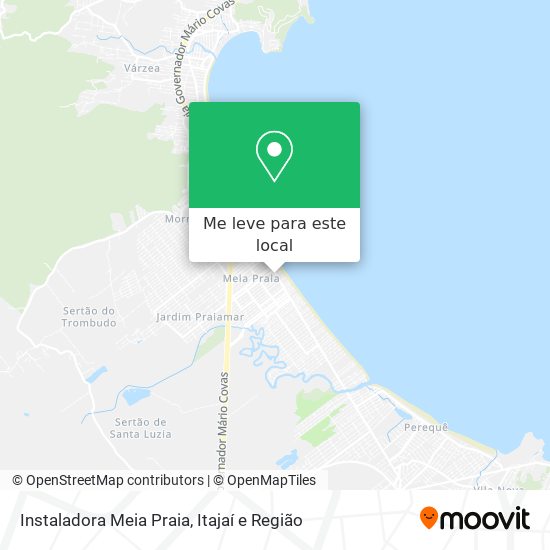 Instaladora Meia Praia mapa