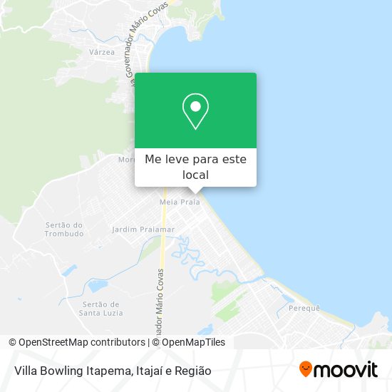 Villa Bowling Itapema mapa