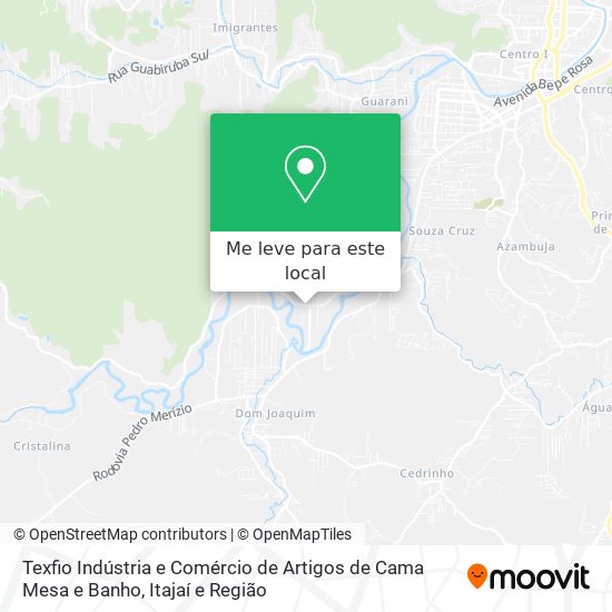 Texfio Indústria e Comércio de Artigos de Cama Mesa e Banho mapa