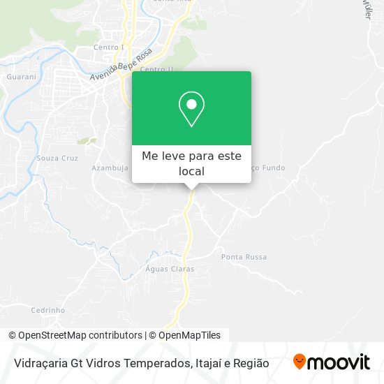 Vidraçaria Gt Vidros Temperados mapa