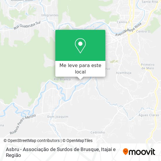 Asbru - Associação de Surdos de Brusque mapa