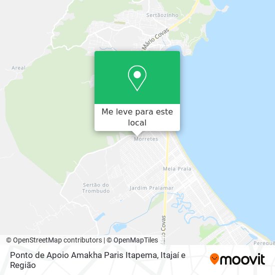 Ponto de Apoio Amakha Paris Itapema mapa