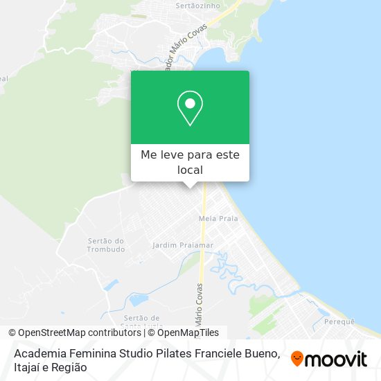 Academia Feminina Studio Pilates Franciele Bueno mapa