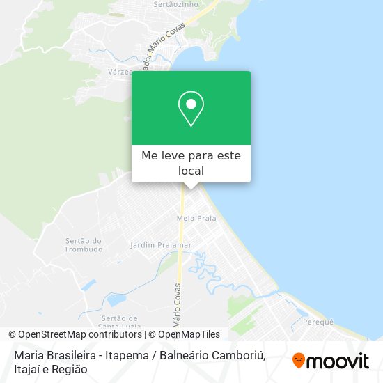 Maria Brasileira - Itapema / Balneário Camboriú mapa
