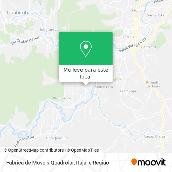 Fabrica de Moveis Quadrolar mapa