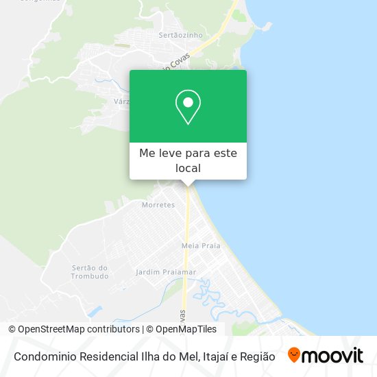 Condominio Residencial Ilha do Mel mapa
