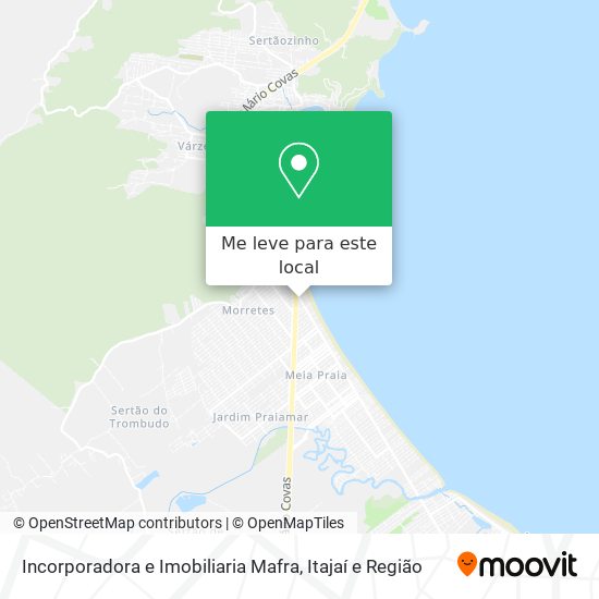 Incorporadora e Imobiliaria Mafra mapa