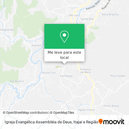 Igreja Evangélica Assembléia de Deus mapa