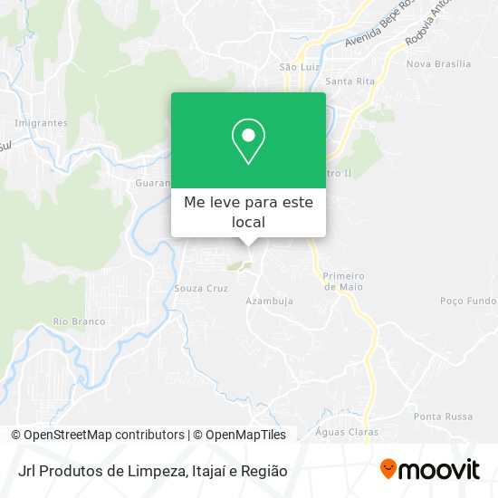 Jrl Produtos de Limpeza mapa